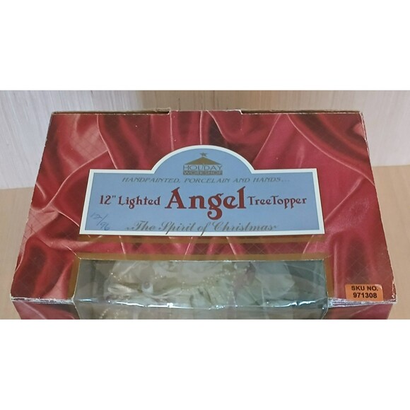 12 Inch Light Up Christmas Angel Tree Topper Beautiful Holiday Tree Decoration - Picture 15 of 16